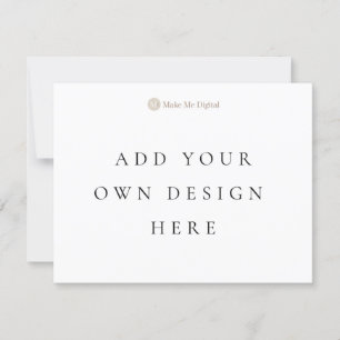 SINGLE SIDE 4.25x5.5inch Invitation Card Landscape