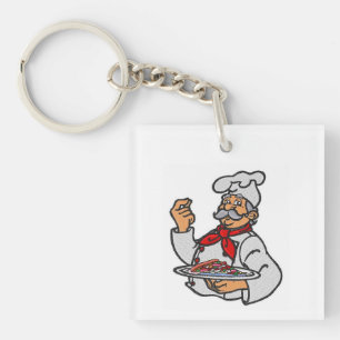 "SINGLE SIDED KEYCHAIN"****THE CHEF**** KEYCHAIN