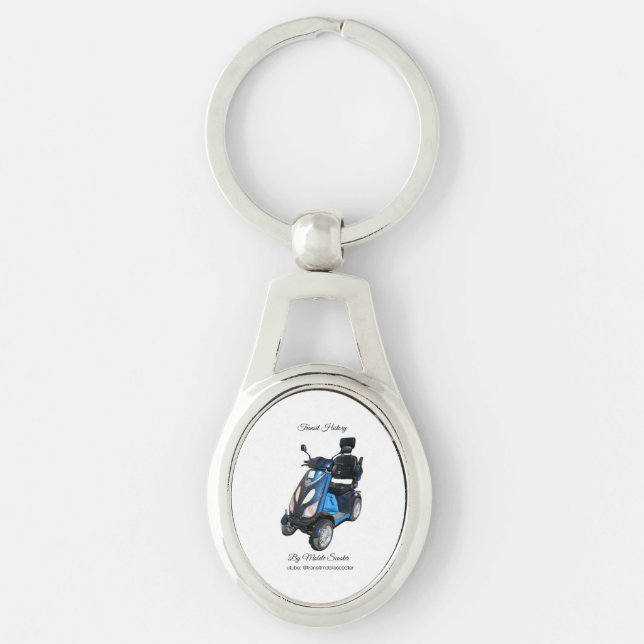 Single sided oval keychain (Front)