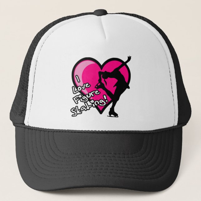 Single Skater, Hot Pink & Black Trucker Hat (Front)