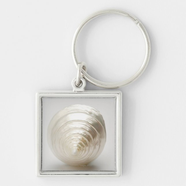Single spiral seashell keychain (Front)