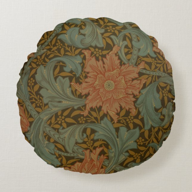'Single Stem' wallpaper design Round Pillow (Front)