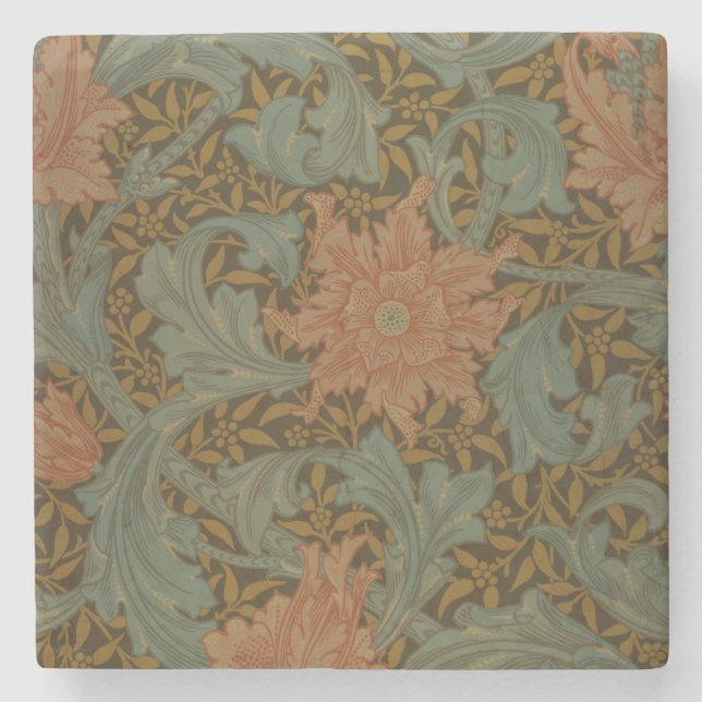 'Single Stem' wallpaper design Stone Coaster (Front)