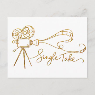 Single Take Film Camera Postcard