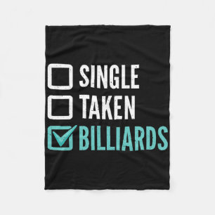 Single Taken Billiards Pool Billiards Fleece Blanket