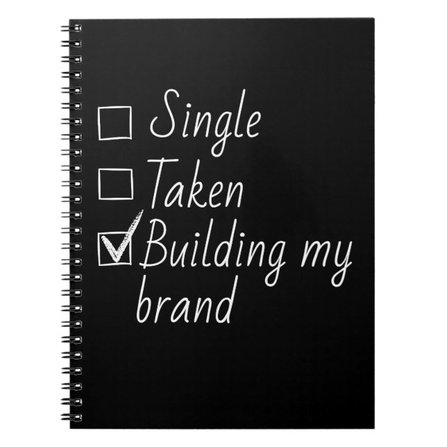 Single Taken Checklist Style Motivational Quote  N Notebook (Front)