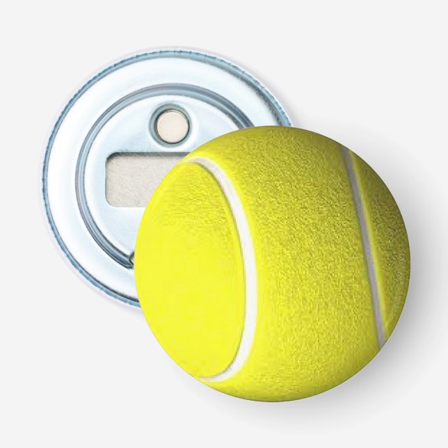 Single Tennis Ball Sports Bottle Opener (Front)