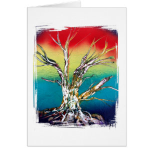 Single Tree Red Yellow Green Rasta Style