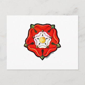Single Tudor Rose Postcard
