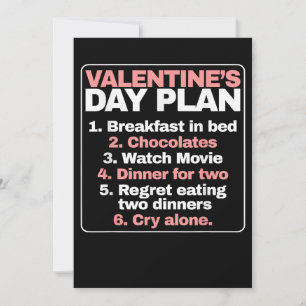 Single Valentines Day Funny Valentine's Day Plan Save The Date