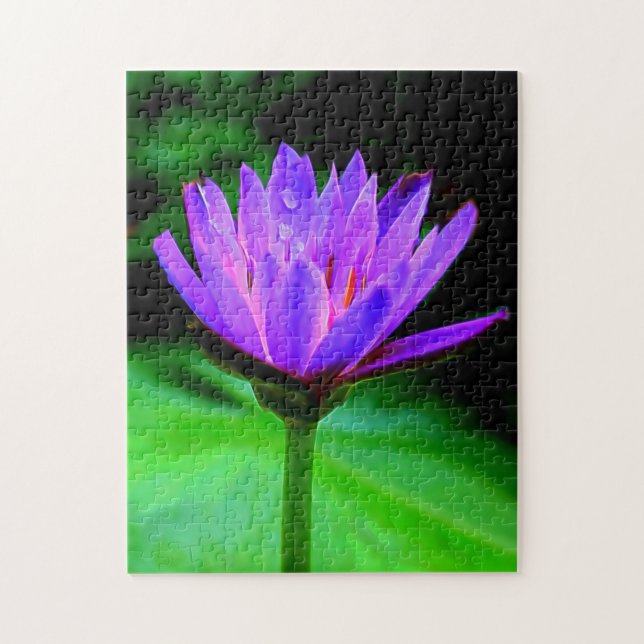 Single Water Lily Jigsaw Puzzle (Vertical)