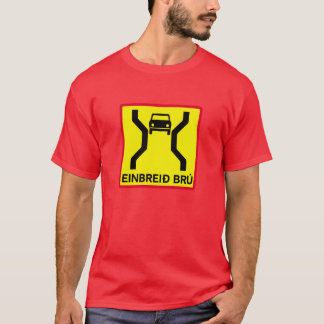 Single-Width Bridge, Traffic Sign, Iceland T-Shirt