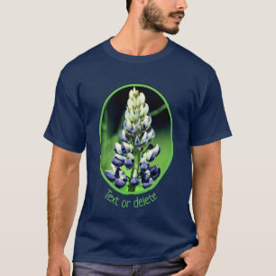 Single Wild Purple Lupine Flower Personalized T-Shirt