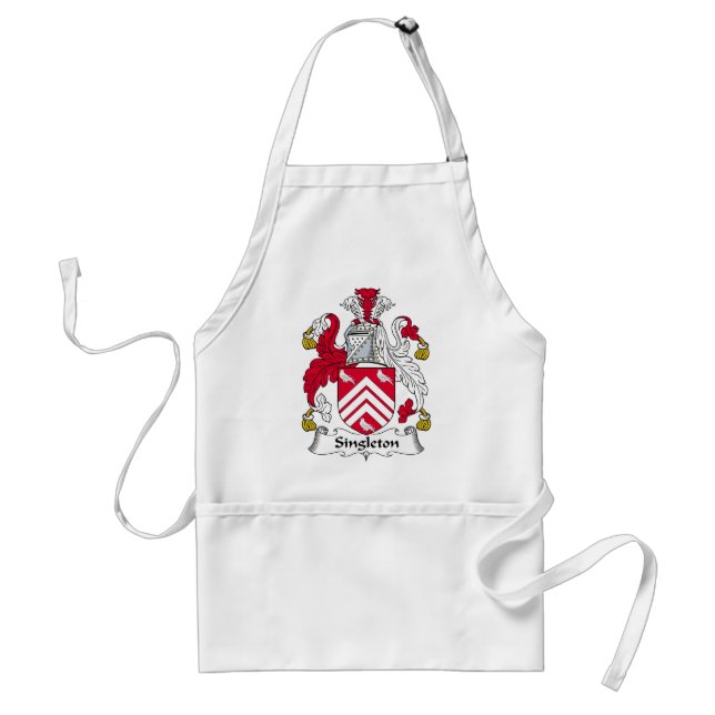 Singleton Family Crest Standard Apron (Front)