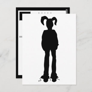 sini bunny easter postcard