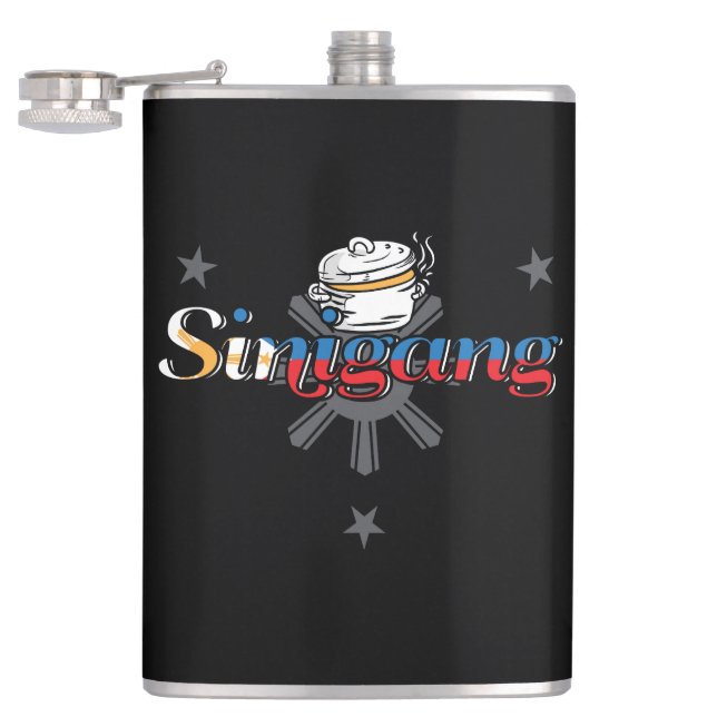 Sinigang Philippines Filipino Food Hip Flask (Opened)