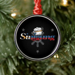 Sinigang Philippines Filipino Food Metal Ornament