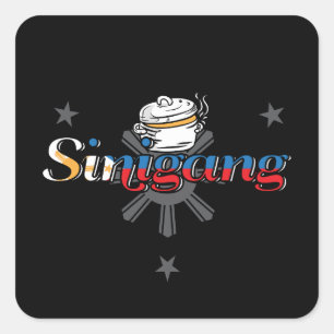 Sinigang Philippines Filipino Food Square Sticker