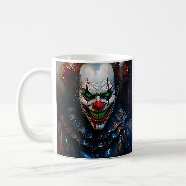 Sinister Clown Coffee Mug (Left)