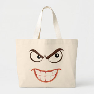 SINISTER FACE LARGE TOTE BAG