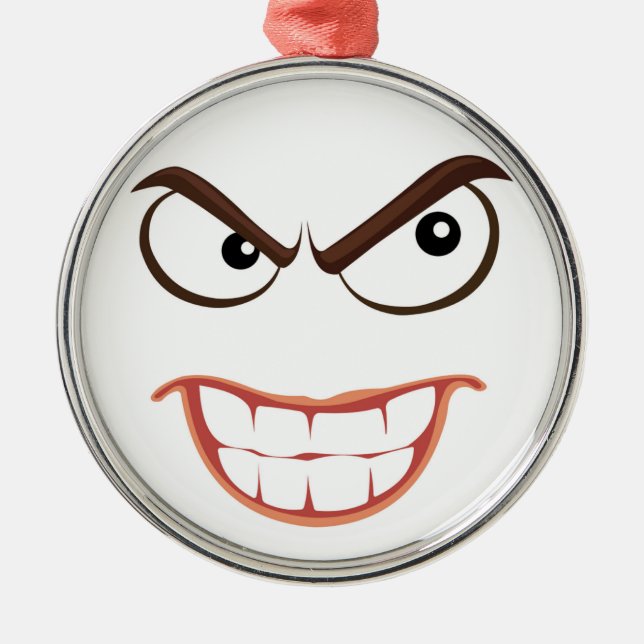 SINISTER FACE METAL ORNAMENT (Front)