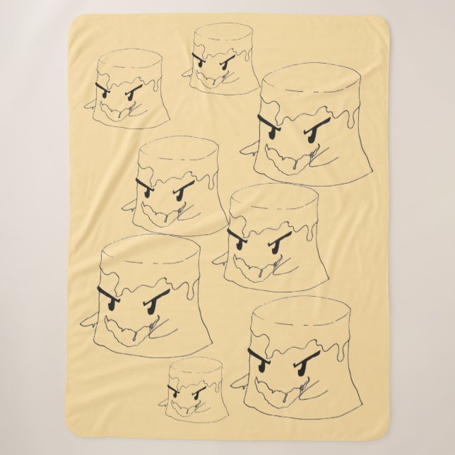 Sinister Flan Sherpa Blanket (Front)