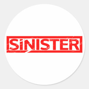 Sinister Stamp Classic Round Sticker