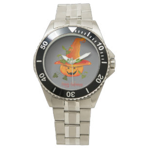 Sinister Style: Halloween Stainless Steel Bracelet Watch