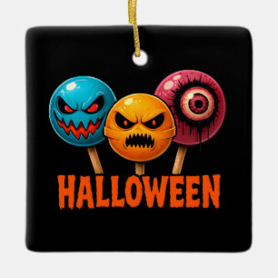 Sinister Sweets Halloween Ceramic Ornament