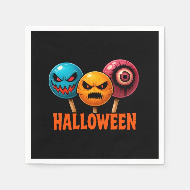 Sinister Sweets Halloween Napkin (Front)