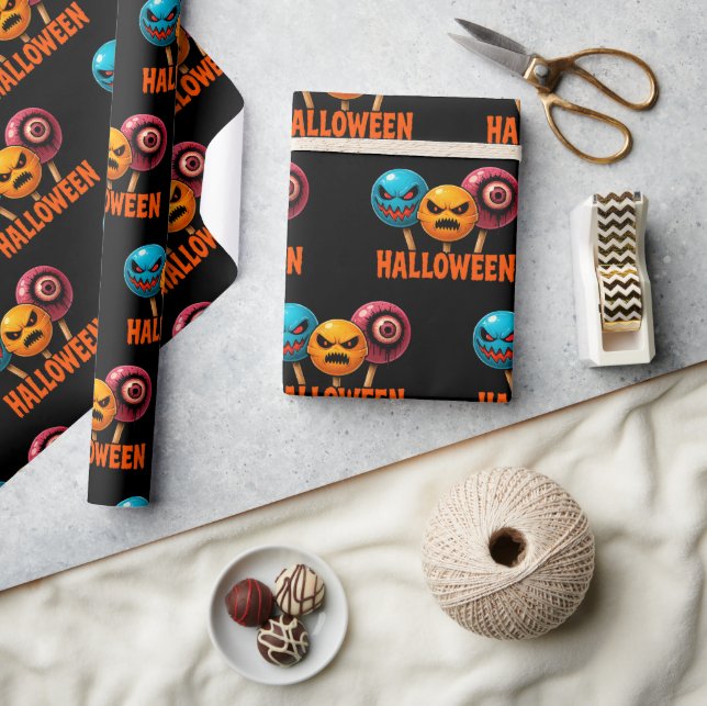 Sinister Sweets Halloween Wrapping Paper (Crafts)