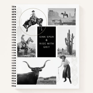 Sink Spur & Ride Cowgirl Notebook