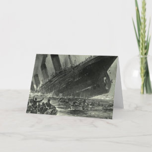 Sinking RMS Titanic Card