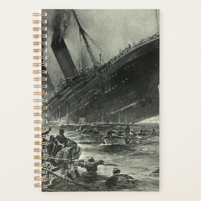 Sinking RMS Titanic Planner (Front)