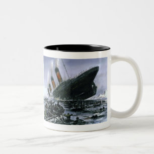 Sinking RMS Titanic Two-Tone Coffee Mug