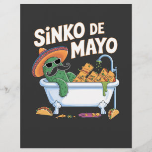 Sinko de Mayo Cinco De Mayo Cactus Funny  Flyer