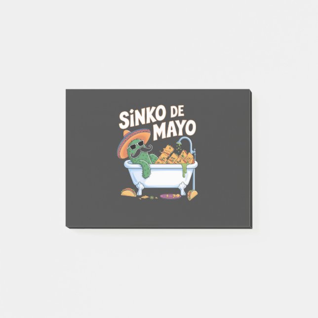 Sinko de Mayo Cinco De Mayo Cactus Funny  Post-it Notes (Front)