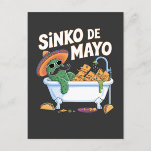 Sinko de Mayo Cinco De Mayo Cactus Funny  Postcard