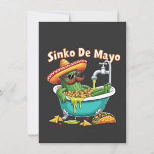Sinko de Mayo"Funny Cinco de Mayo Cactus  Holiday Card
