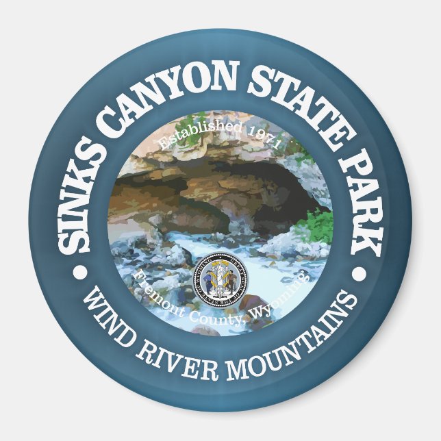 Sinks Canyon SP Magnet (Front)
