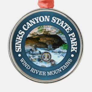 Sinks Canyon SP Metal Ornament