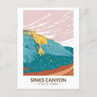 Sinks Canyon State Park Wyoming Vintage