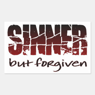 Sinner but forgiven sticker