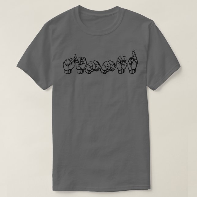 Sinner in ASL T-Shirt (Design Front)