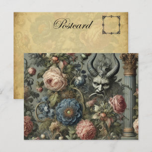 Sins of the Affluent – Gothic Victorian Design Holiday Postcard