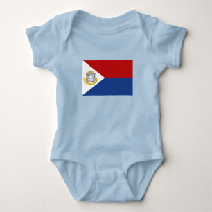 Sint Maarten Flag Baby Bodysuit