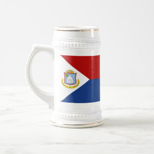 Sint Maarten Flag Beer Stein