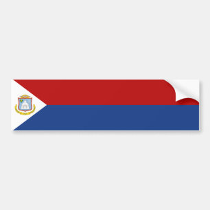 Sint Maarten Flag Bumper Sticker
