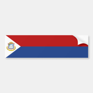 Sint Maarten Flag Bumper Sticker