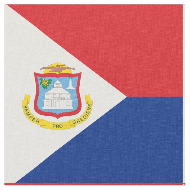 Sint Maarten flag Fabric (Close Up)
